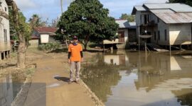 Total sebanyak 20.916 jiwa yang meliputi 6.603 keluarga tercatat turut terdampak banjir yang merendam enam kecamatan di Kabupaten Ketapang. (Dok, BNPB)