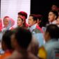 Kehadiran Erick Thohir dan Khofifah Indar Parawansa dalam debat cawapres. (Facebook.com/@Erick Thohir)
